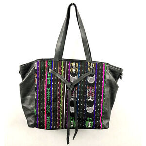 Rebecca Minkoff The Honest Co Spirit Leather Tote Diaper Bag Embroidered Ethnic